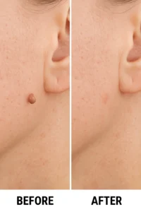 Skin tags removal Grimsby before and after