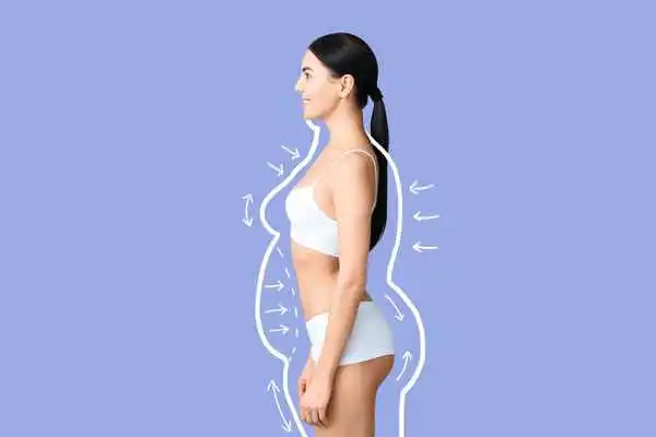image of woman experiencing fat reduction treatment Grimsby
