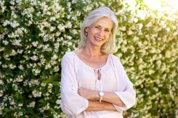 Older woman happy with urinary incontinence treatment Grimsby