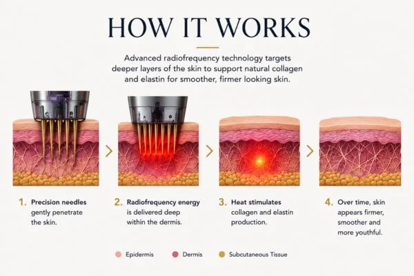 Diagram of how Collagen Lift Therapy Grimsby works